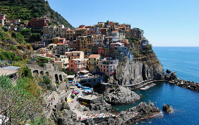Een prachtig uitzicht op een perfecte vakantiebestemming Cinque Terre