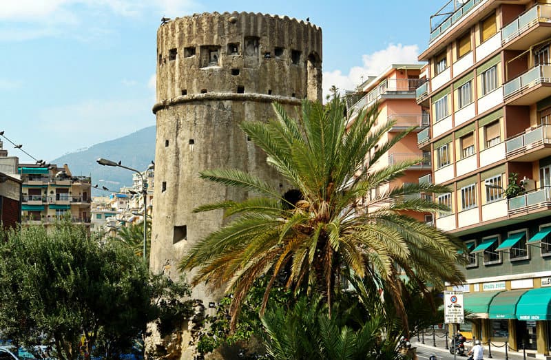 Een toren in Sanremo