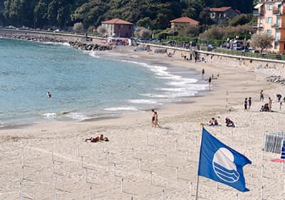 Bandiera Blu strand in Ligurië