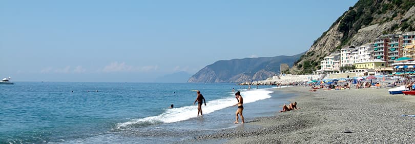 Beach in Moneglia, Liguria